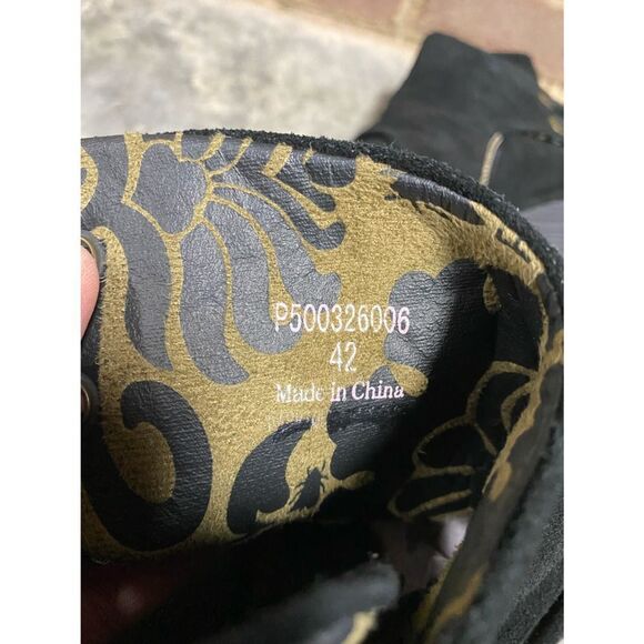 Fly London Black Leather - Suede Yama Wedge Ankle Bootie - Picture 8 of 8